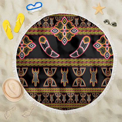 Bamenda Toghu Beach Blanket Traditional Attire Pattern