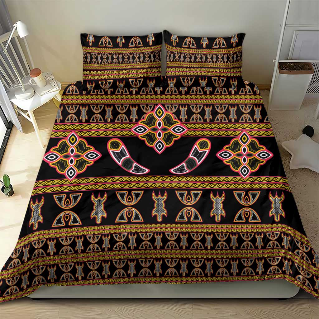Bamenda Toghu Bedding Set Traditional Attire Pattern