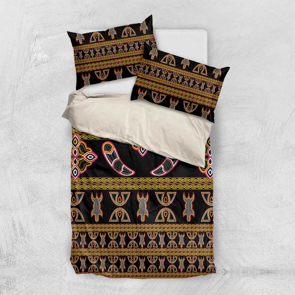 Bamenda Toghu Bedding Set Traditional Attire Pattern