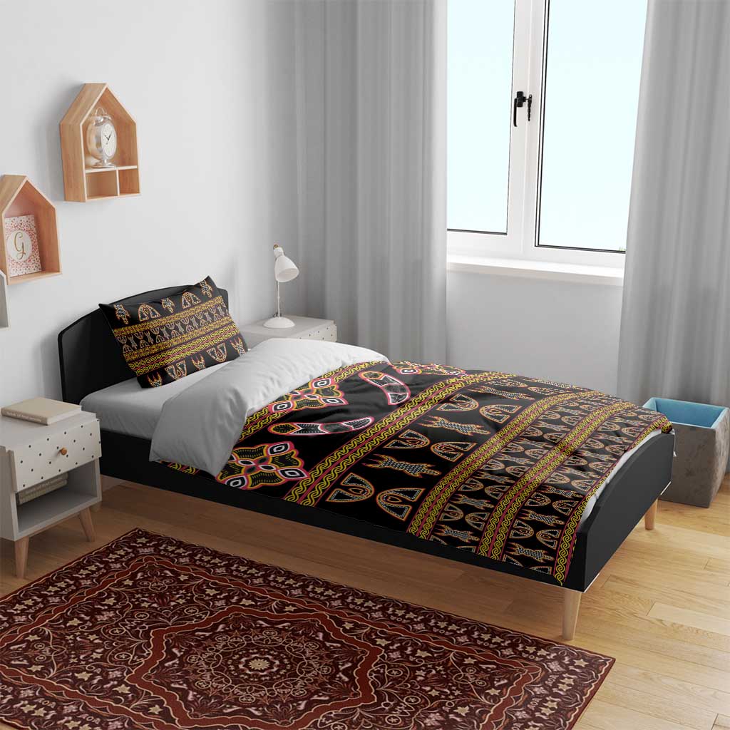 Bamenda Toghu Bedding Set Traditional Attire Pattern