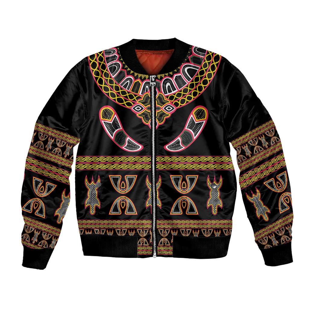 Bamenda Toghu Bomber Jacket Traditional Attire Pattern