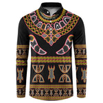 Bamenda Toghu Button Sweatshirt Traditional Attire Pattern
