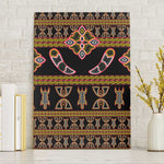 Bamenda Toghu Canvas Wall Art Traditional Attire Pattern