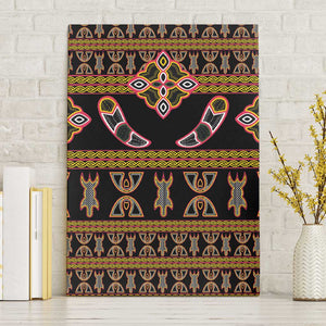 Bamenda Toghu Canvas Wall Art Traditional Attire Pattern