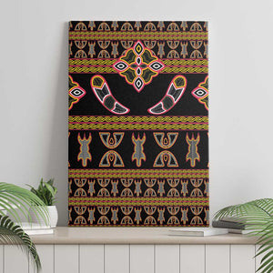 Bamenda Toghu Canvas Wall Art Traditional Attire Pattern