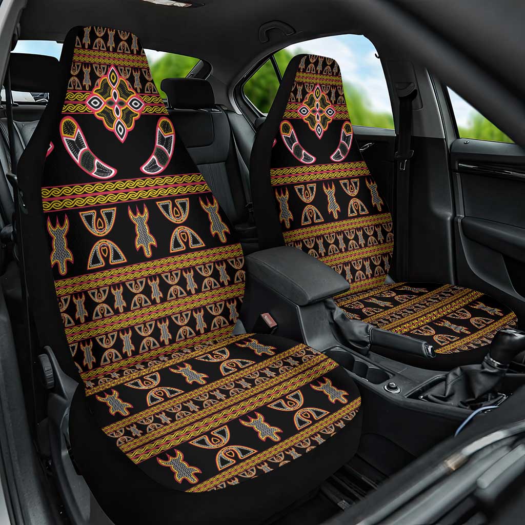 Bamenda Toghu Car Seat Cover Traditional Attire Pattern