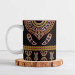 Bamenda Toghu Ceramic Mug Traditional Attire Pattern
