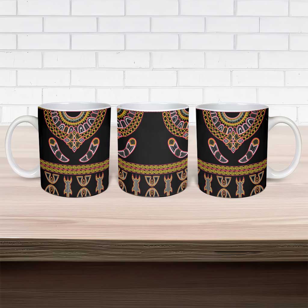 Bamenda Toghu Ceramic Mug Traditional Attire Pattern