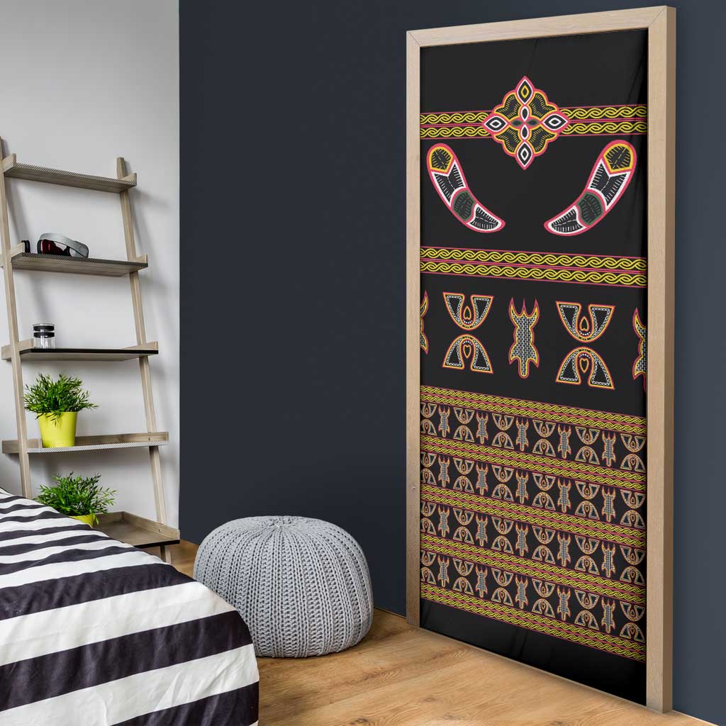 Bamenda Toghu Door Cover Traditional Attire Pattern