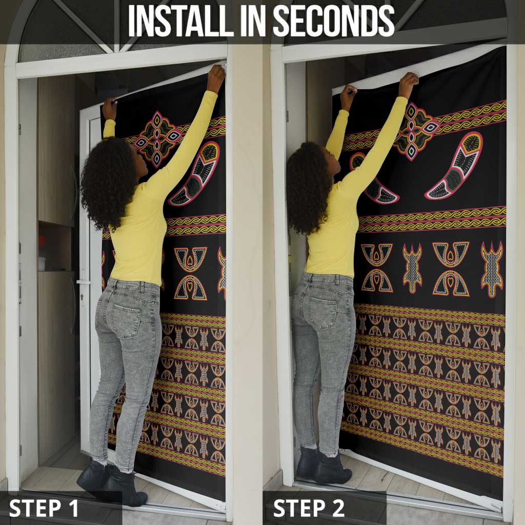 Bamenda Toghu Door Cover Traditional Attire Pattern