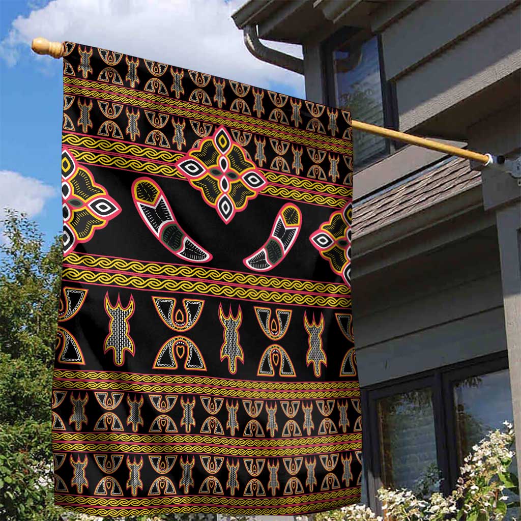 Bamenda Toghu Garden Flag Traditional Attire Pattern