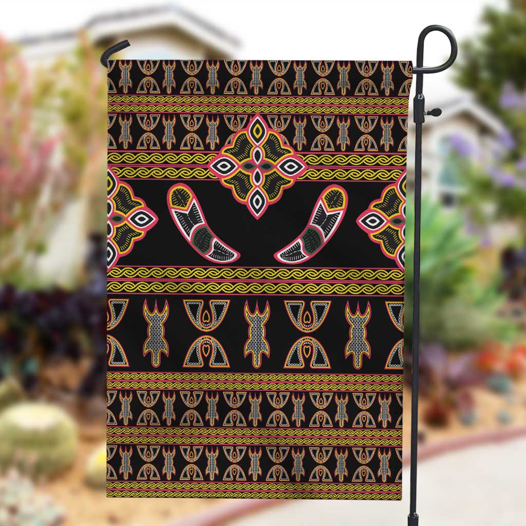 Bamenda Toghu Garden Flag Traditional Attire Pattern