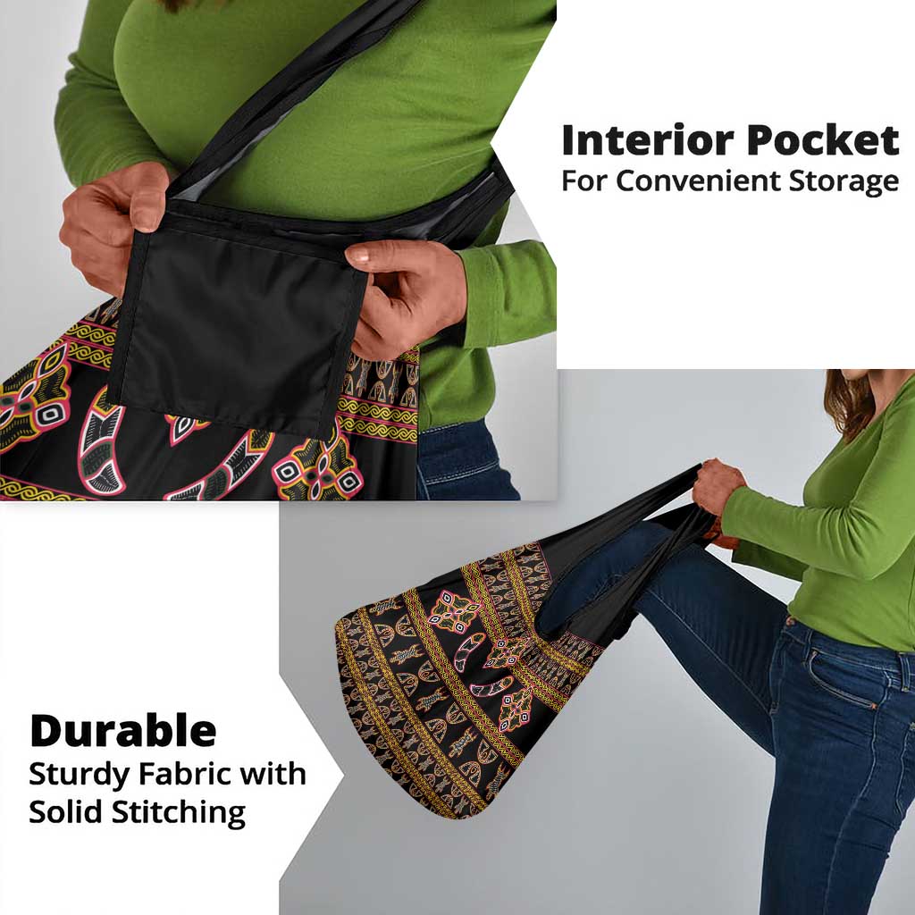 Bamenda Toghu Grocery Bag Traditional Attire Pattern