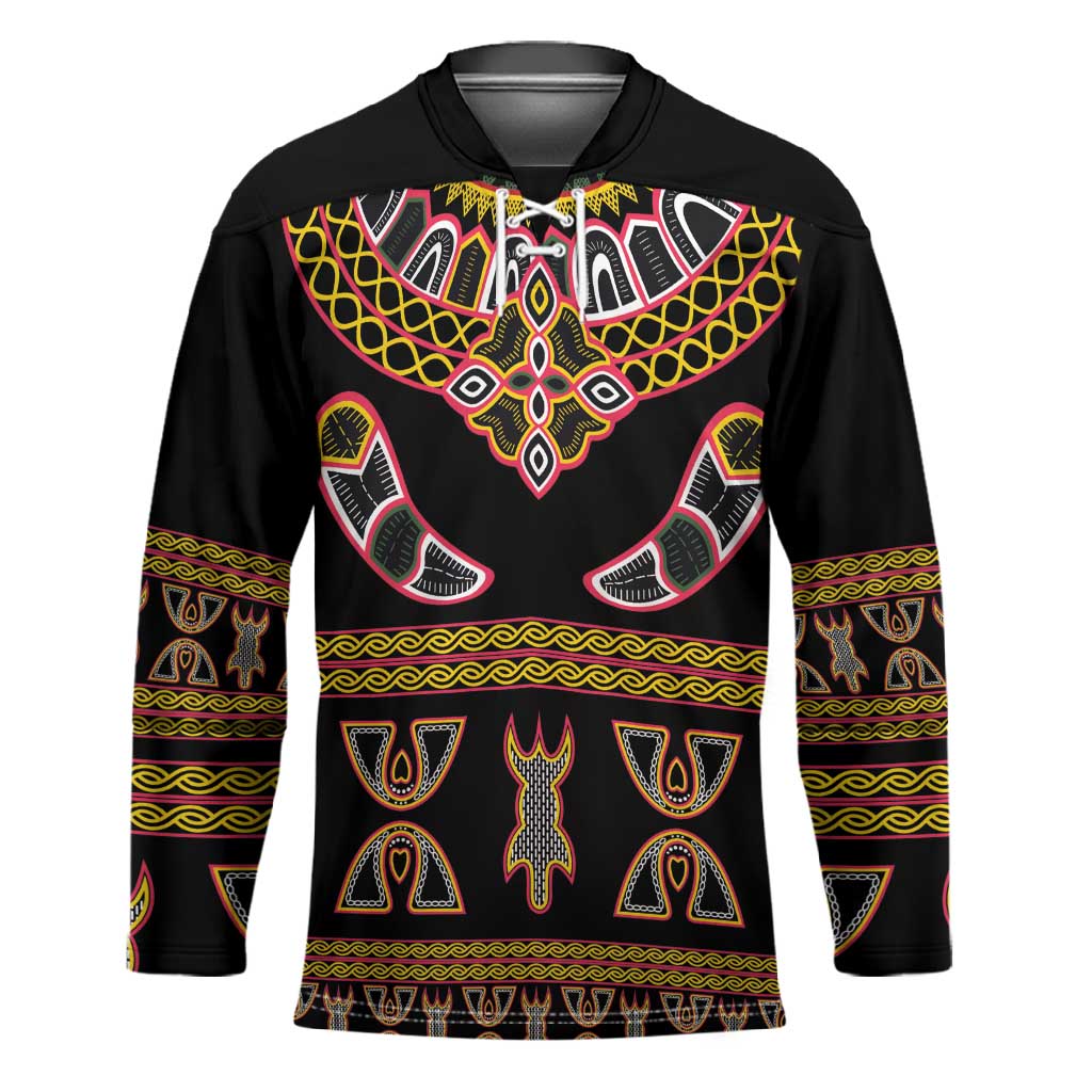Bamenda Toghu Hockey Jersey Traditional Attire Pattern