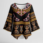 Bamenda Toghu Kimono Sleeve Blouse Traditional Attire Pattern
