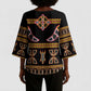 Bamenda Toghu Kimono Sleeve Blouse Traditional Attire Pattern