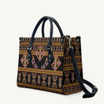 Bamenda Toghu Leather Bag Traditional Attire Pattern