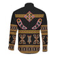 Bamenda Toghu Long Sleeve Button Shirt Traditional Attire Pattern