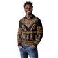 Bamenda Toghu Long Sleeve Polo Shirt Traditional Attire Pattern