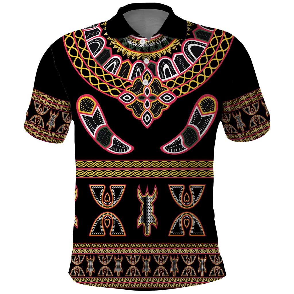 Bamenda Toghu Polo Shirt Traditional Attire Pattern