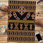 Bamenda Toghu Puzzle Traditional Attire Pattern