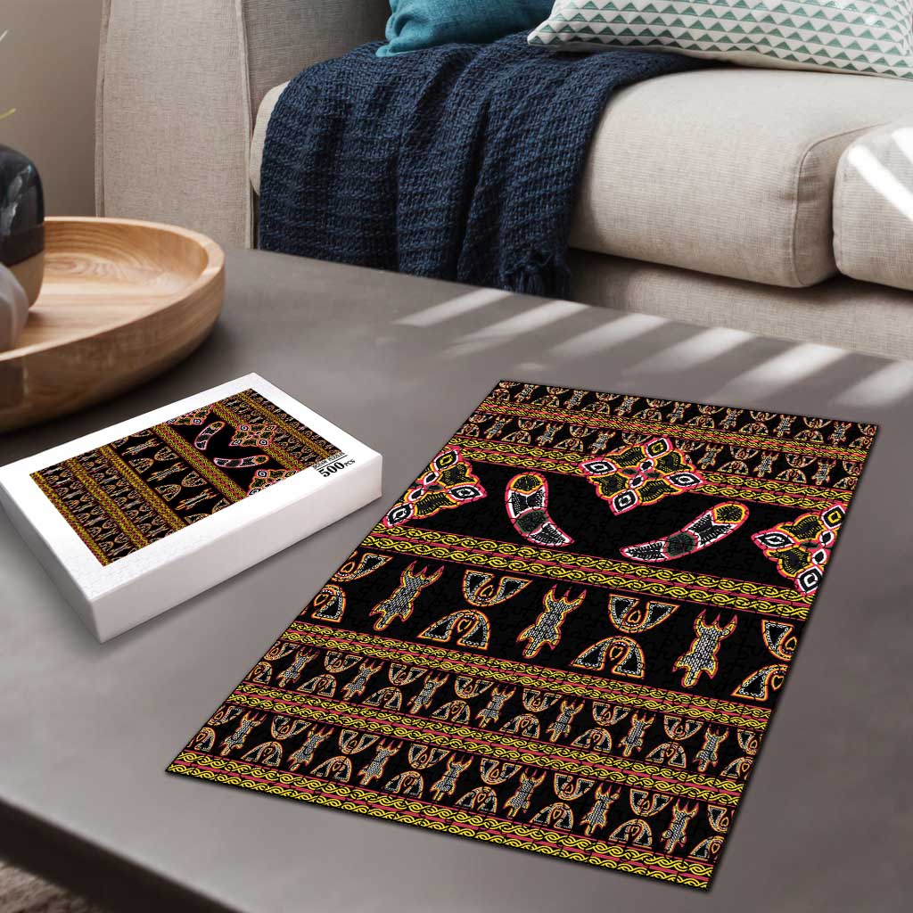 Bamenda Toghu Puzzle Traditional Attire Pattern