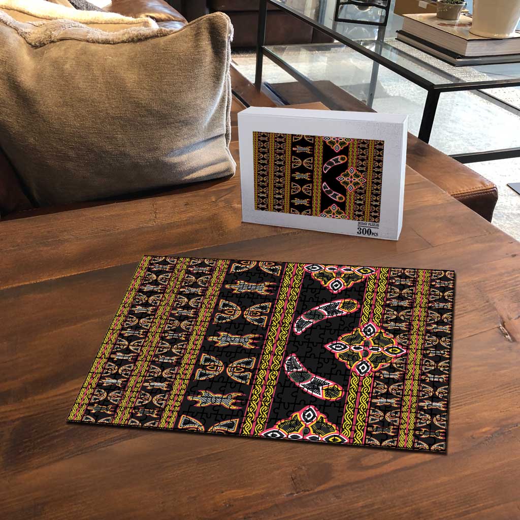 Bamenda Toghu Puzzle Traditional Attire Pattern