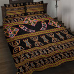 Bamenda Toghu Quilt Bed Set Traditional Attire Pattern