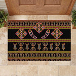 Bamenda Toghu Rubber Doormat Traditional Attire Pattern