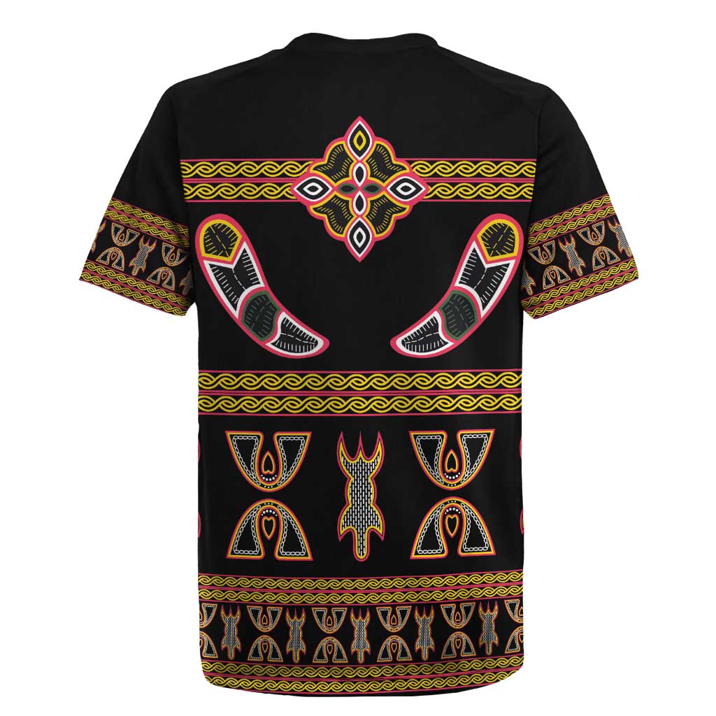 Bamenda Toghu Rugby Jersey Traditional Attire Pattern