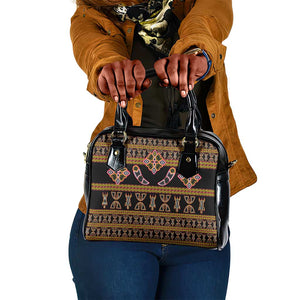 Bamenda Toghu Shoulder Handbag Traditional Attire Pattern