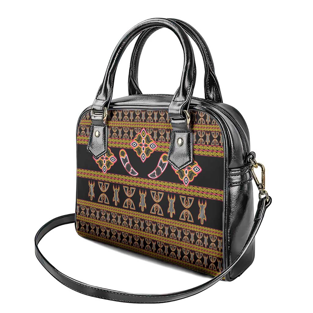 Bamenda Toghu Shoulder Handbag Traditional Attire Pattern