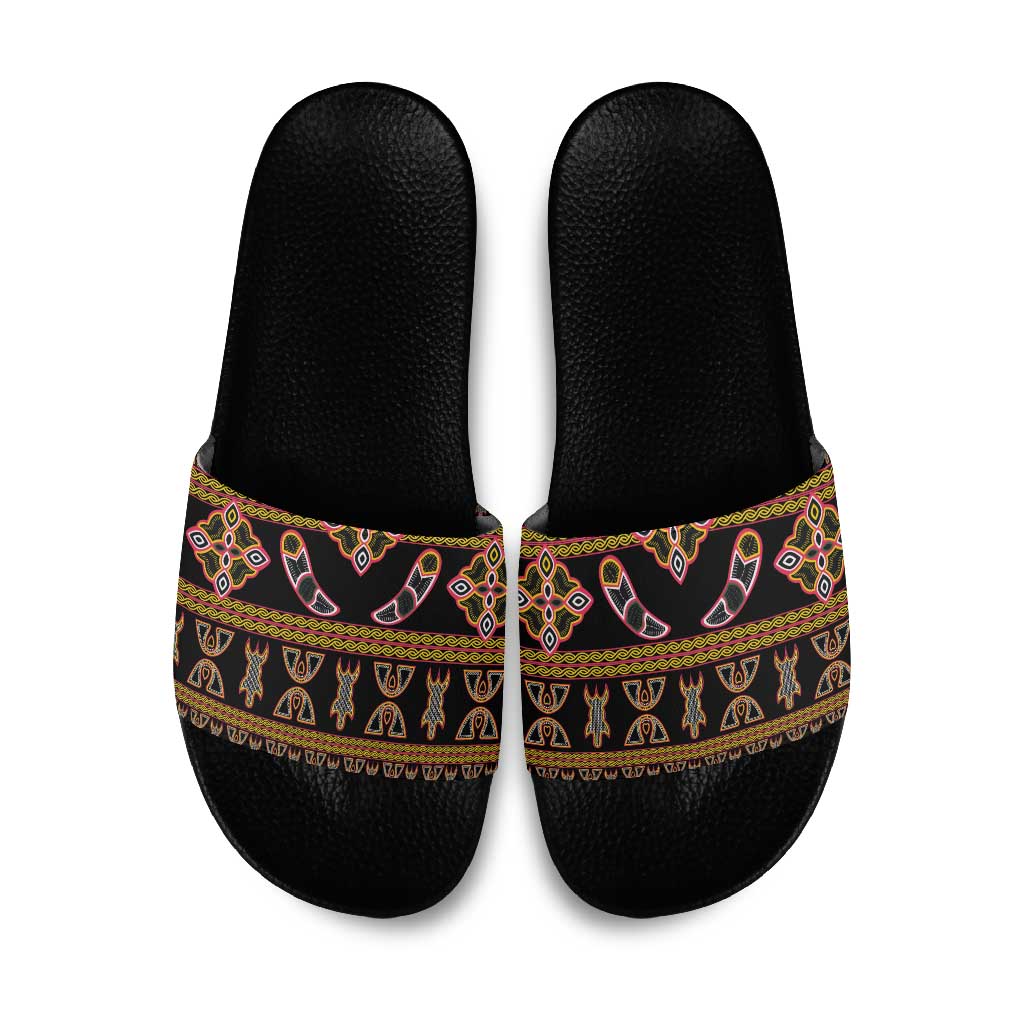 Bamenda Toghu Slide Sandals Traditional Attire Pattern