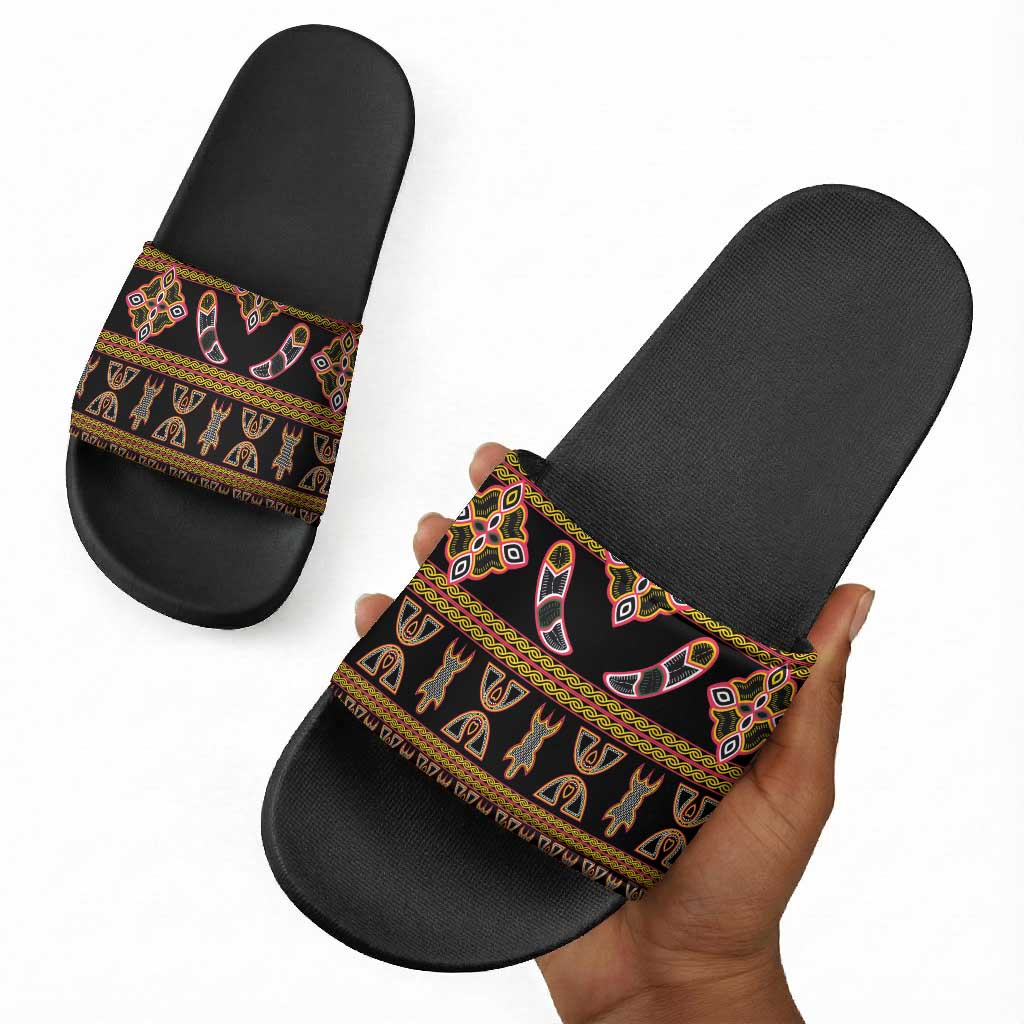Bamenda Toghu Slide Sandals Traditional Attire Pattern