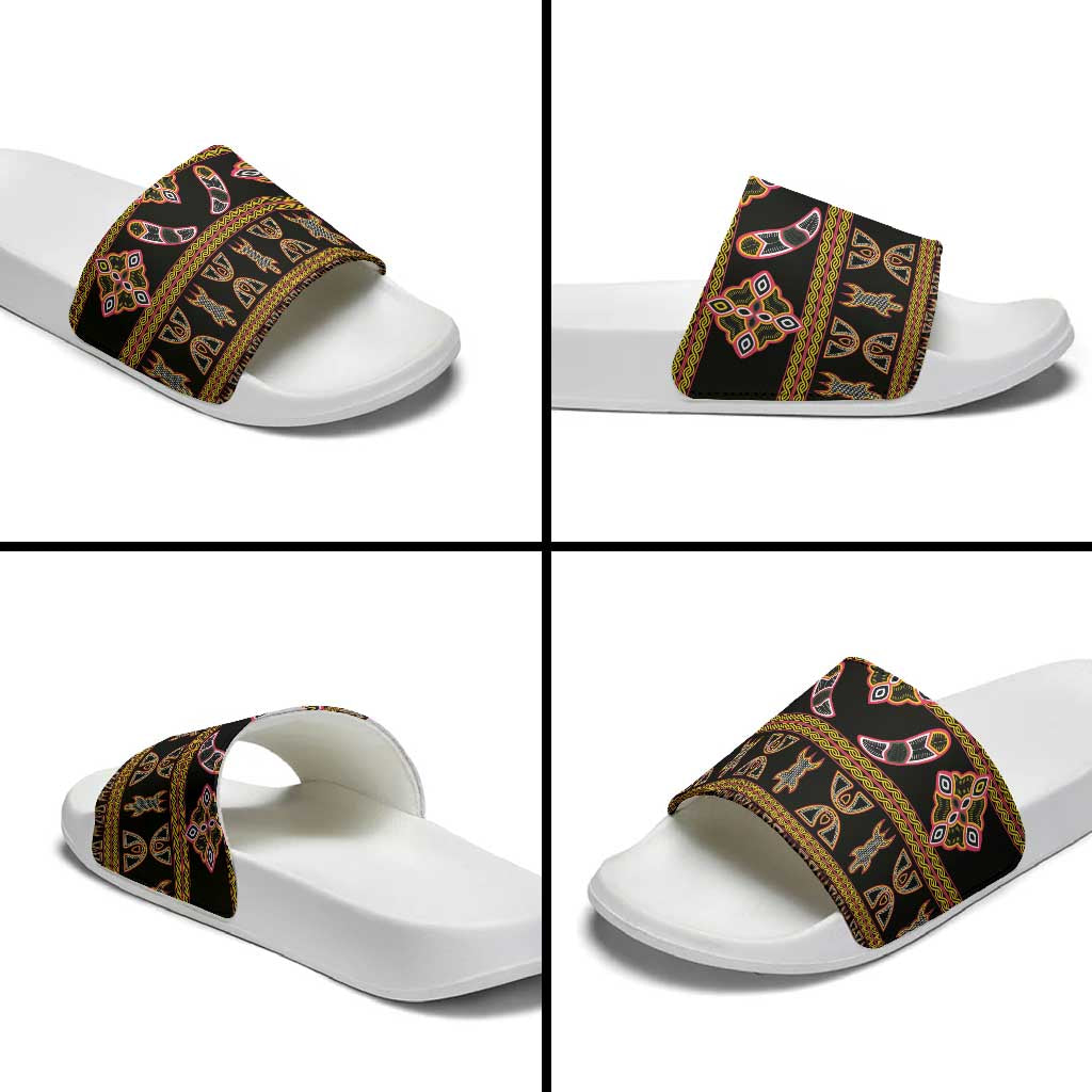 Bamenda Toghu Slide Sandals Traditional Attire Pattern