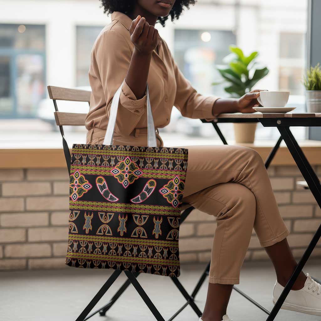 Bamenda Toghu Tote Bag Traditional Attire Pattern