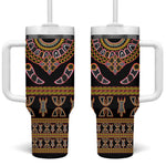 Bamenda Toghu Tumbler With Handle Traditional Attire Pattern