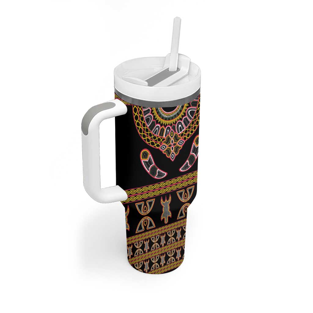 Bamenda Toghu Tumbler With Handle Traditional Attire Pattern