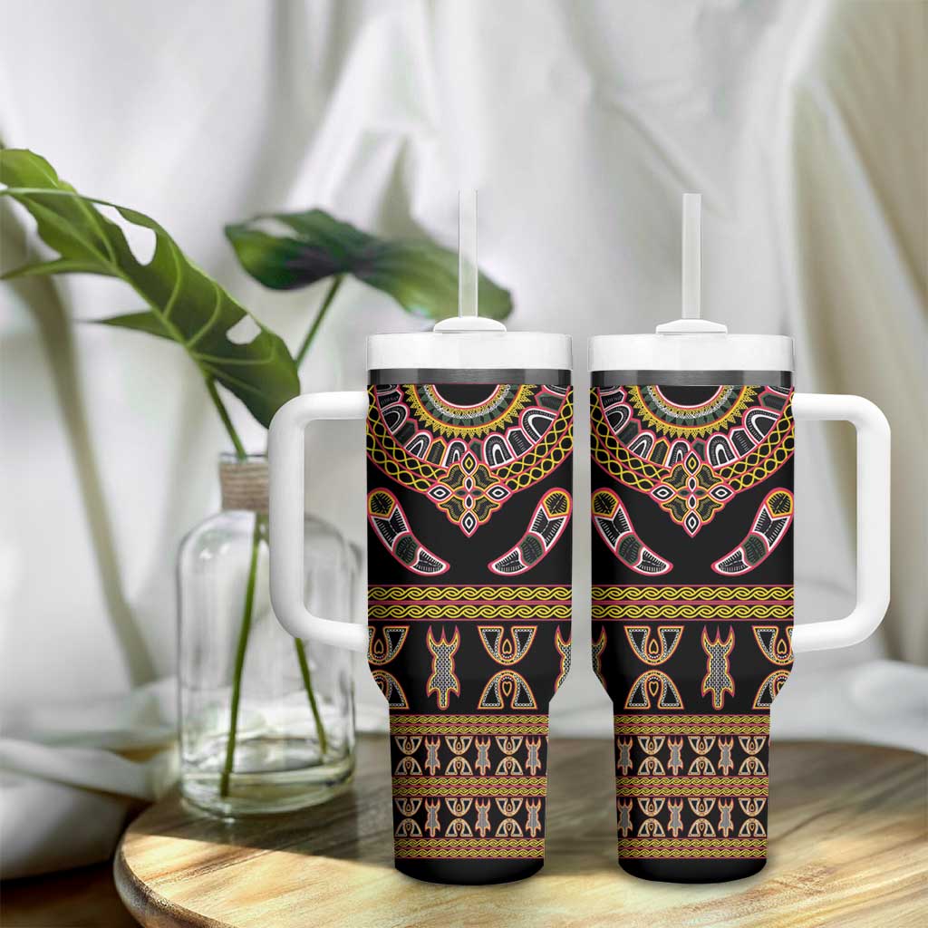 Bamenda Toghu Tumbler With Handle Traditional Attire Pattern