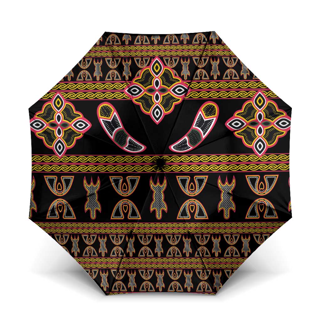 Bamenda Toghu Umbrella Traditional Attire Pattern