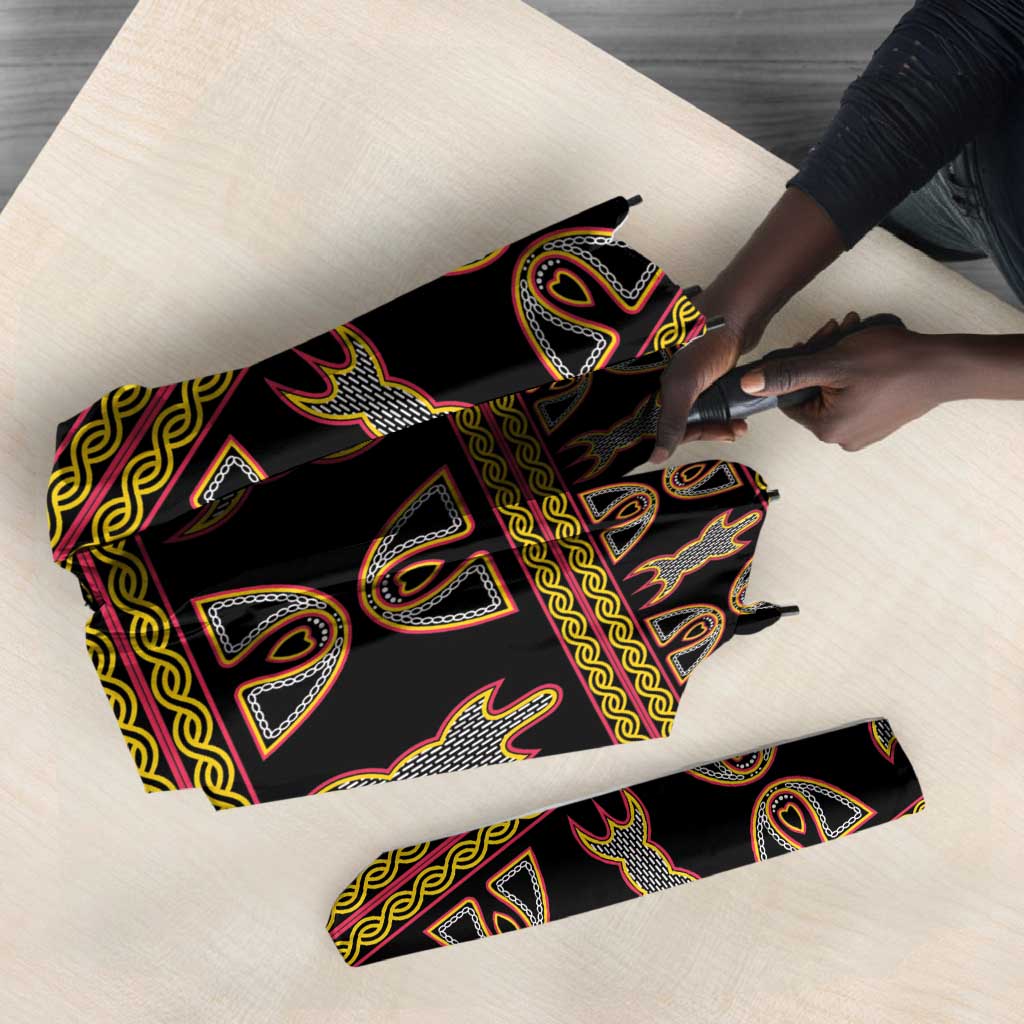 Bamenda Toghu Umbrella Traditional Attire Pattern