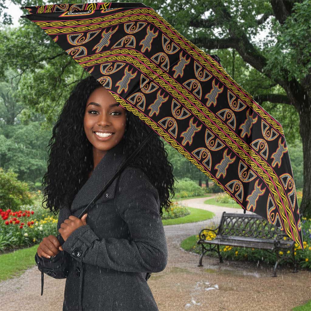 Bamenda Toghu Umbrella Traditional Attire Pattern
