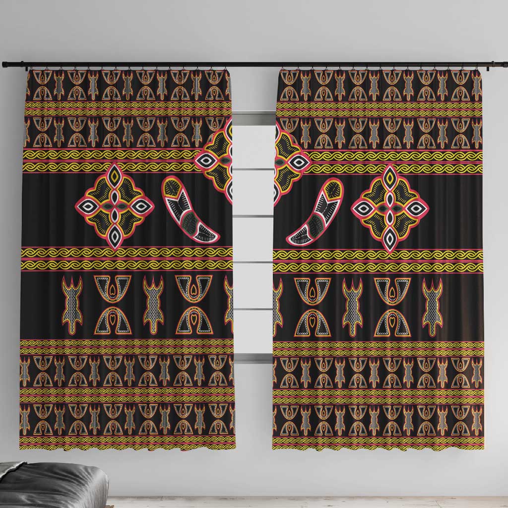 Bamenda Toghu Window Curtain Traditional Attire Pattern