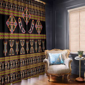 Bamenda Toghu Window Curtain Traditional Attire Pattern