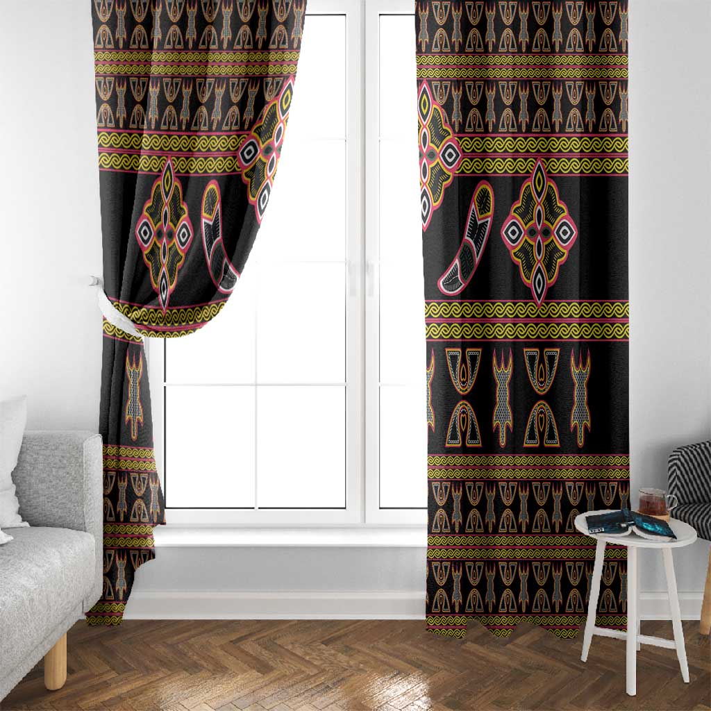 Bamenda Toghu Window Curtain Traditional Attire Pattern