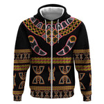 Bamenda Toghu Zip Hoodie Traditional Attire Pattern