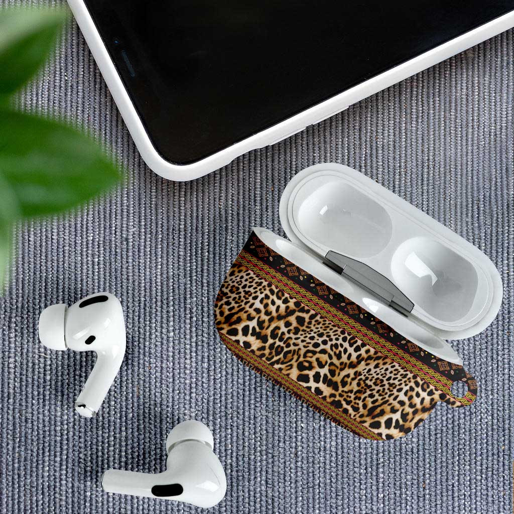 Cameroon Cheetah Toghu Pattern AirPods Case