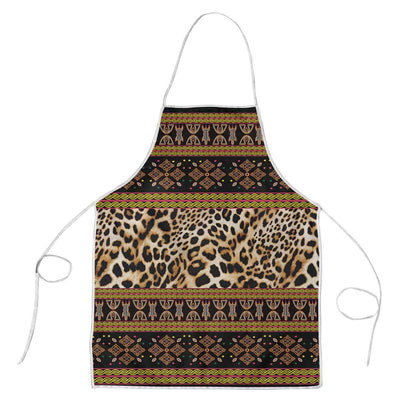Cameroon Cheetah Toghu Pattern Apron