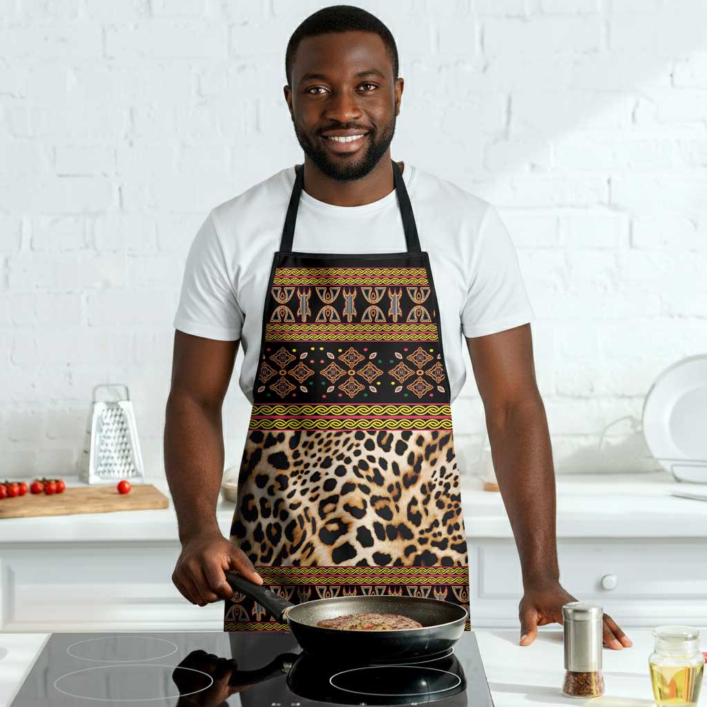 Cameroon Cheetah Toghu Pattern Apron