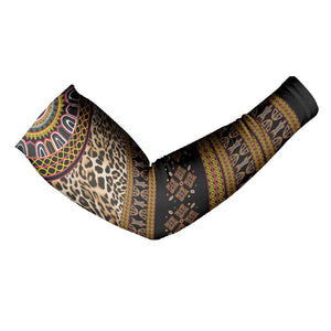 Cameroon Cheetah Toghu Pattern Arm Sleeves